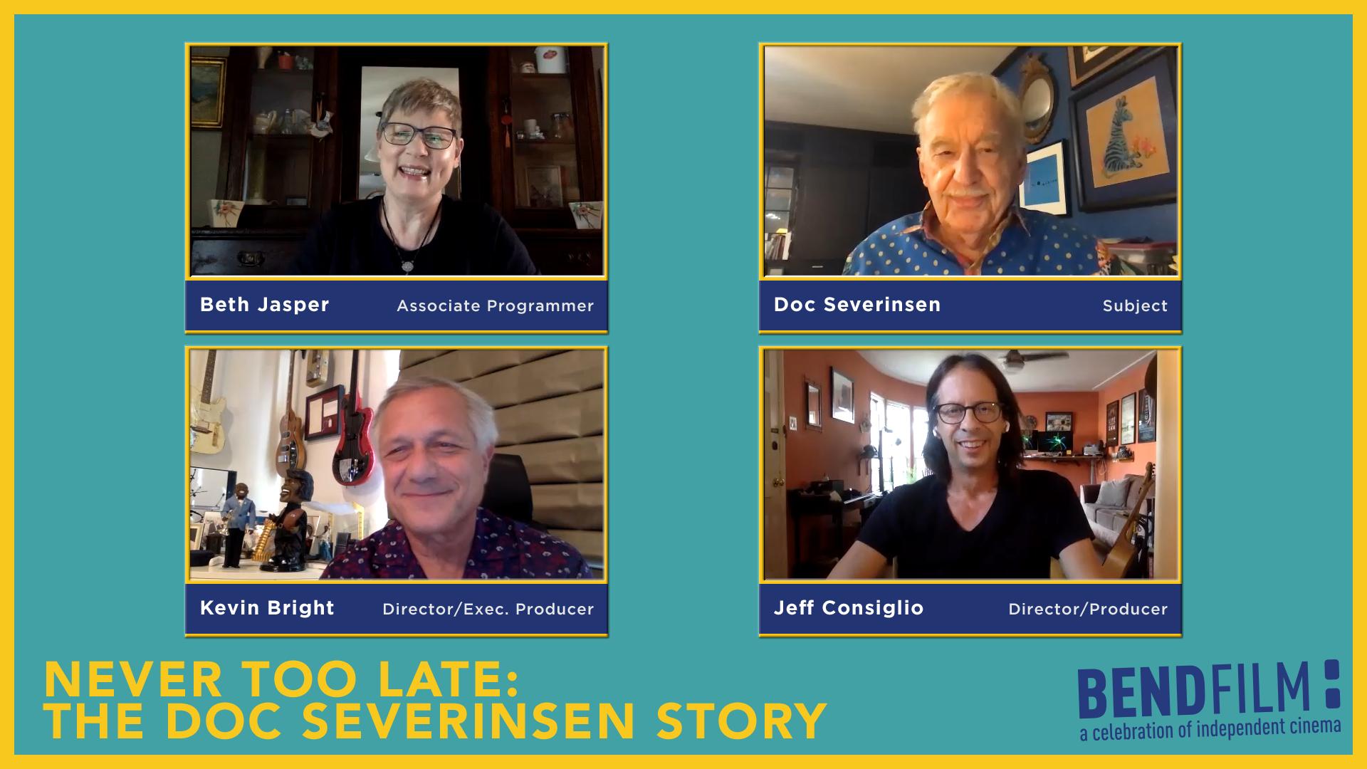 Q&A | NEVER TOO LATE: THE DOC SEVERINSEN STORY