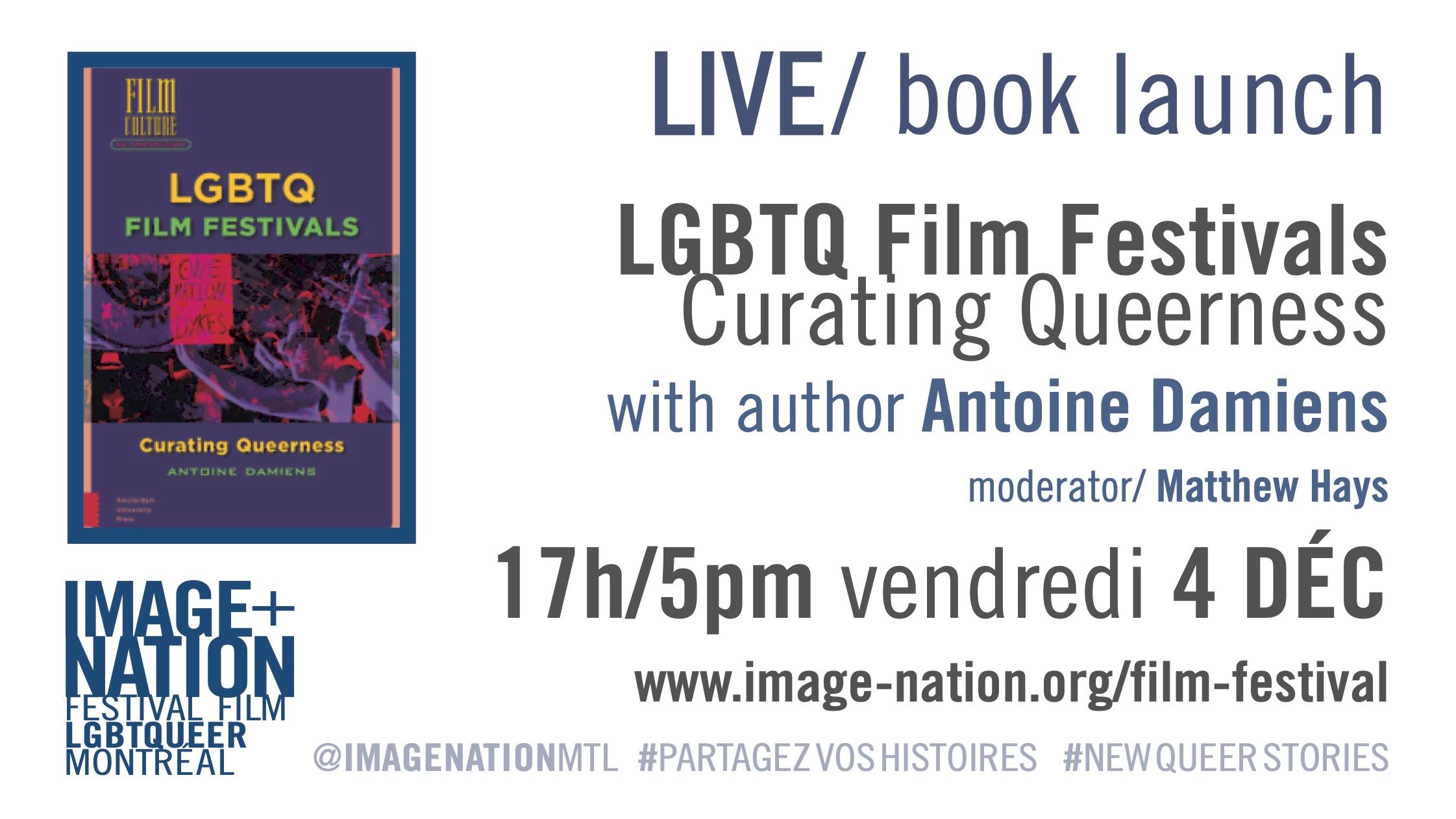LIVE Q+A / Meet Antoine Damiens for the launch of LGBTQ FILM FESTIVALS - Curating Queerness