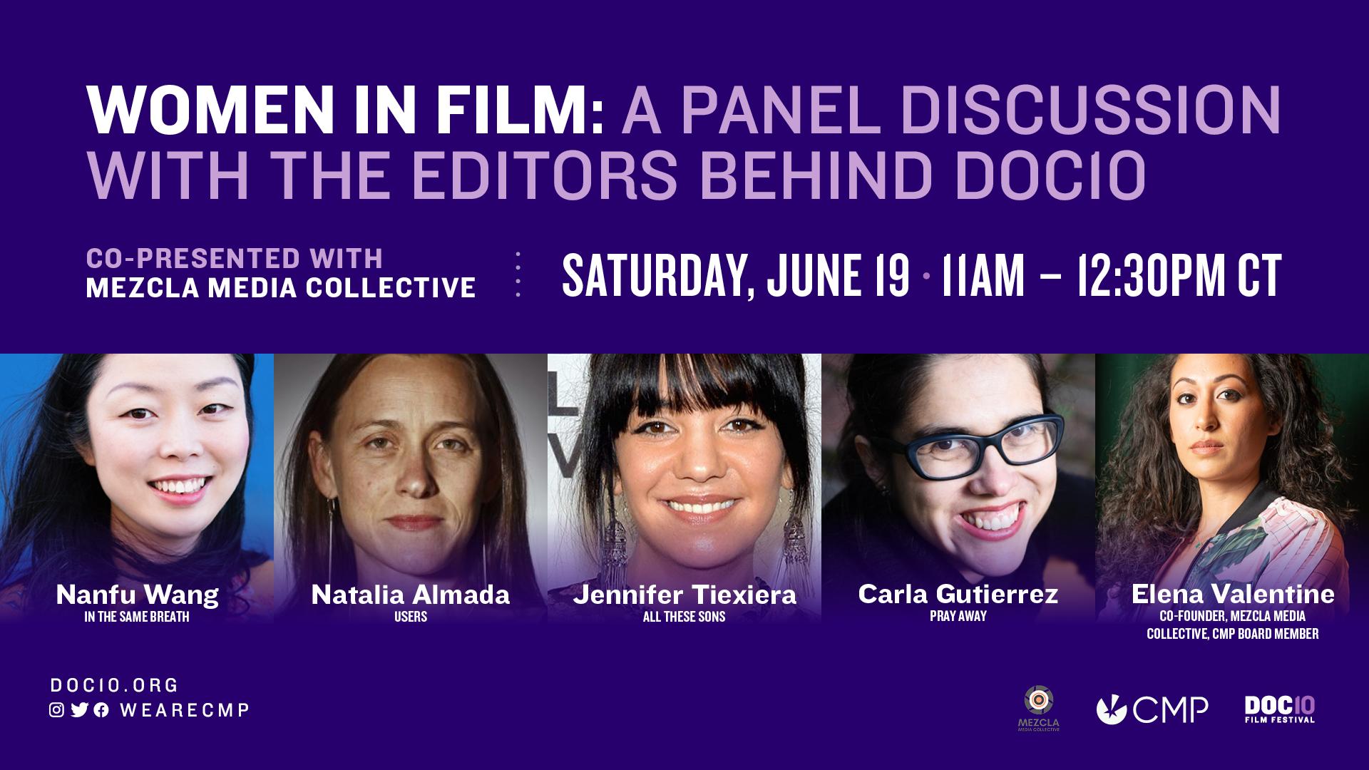 Women in Film: A panel discussion with the editors behind Doc10 Livestream