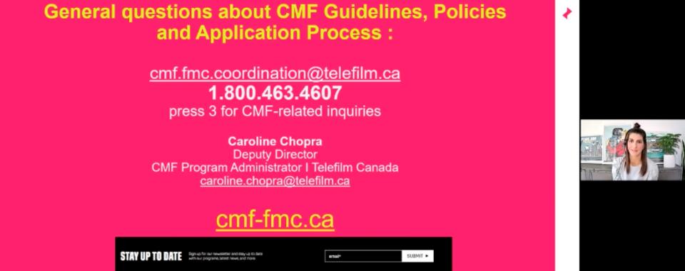 CMF | Guidelines of the Canada Media Fund | YKIFF 2021