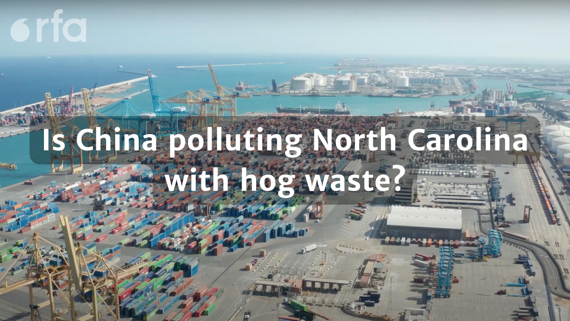 Is China Polluting North Carolina with Hog Waste? & Hog title