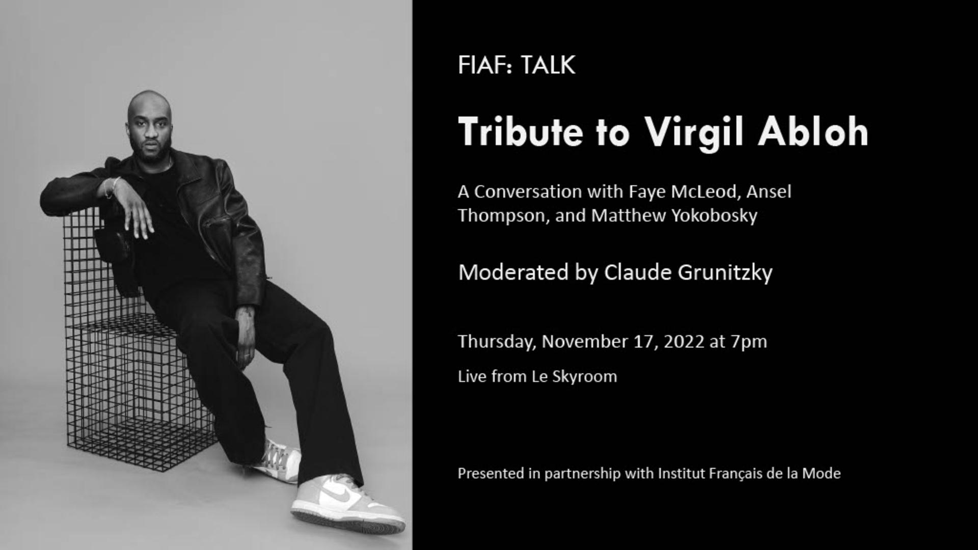 Talk | Tribute to Virgil Abloh