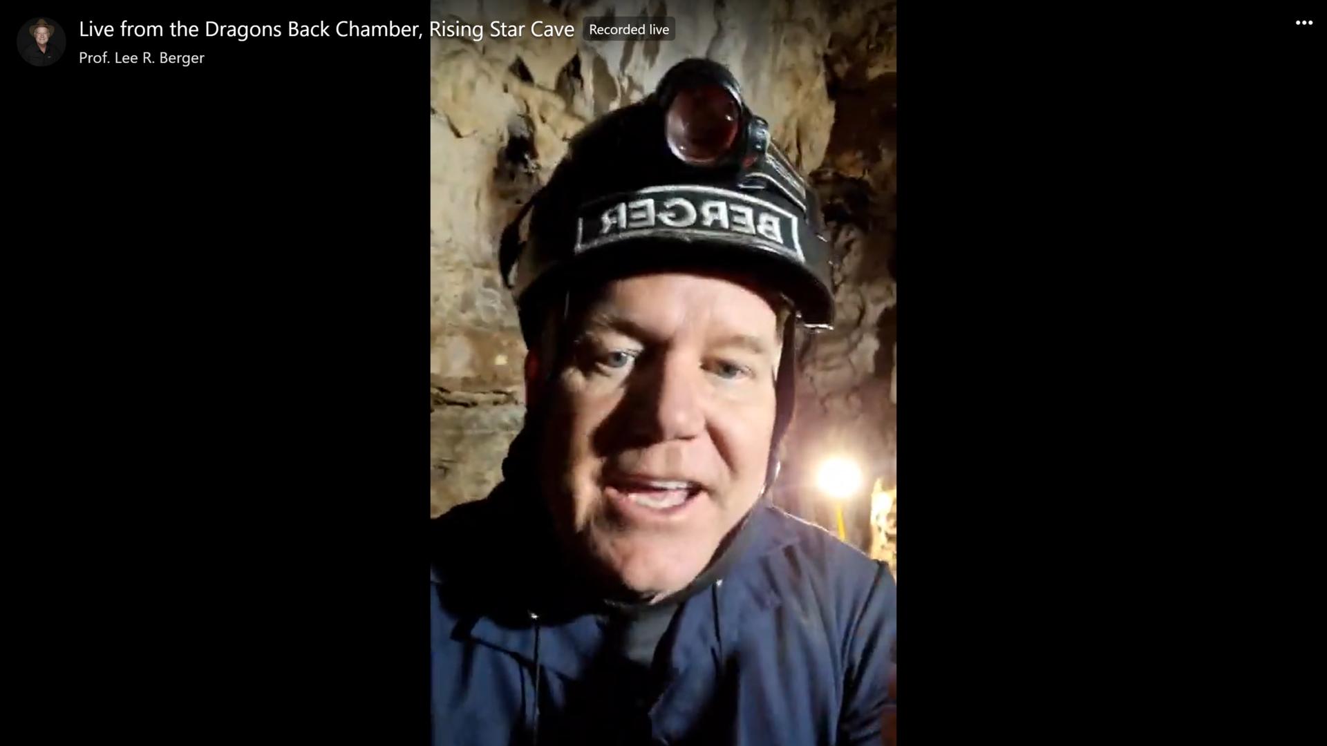 5.2.1 Live from the Rising Star Cave. 1- The Dragons Back Chamber