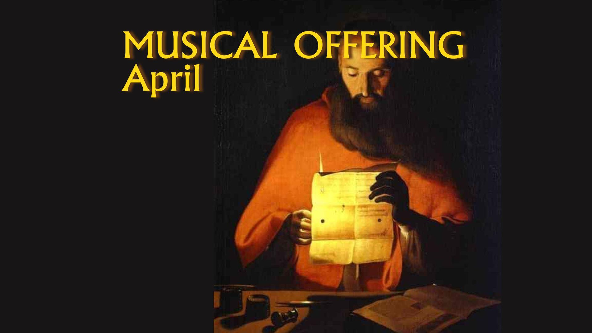 Musical Offering April: Bach’s 3 sonatas for viola de gamba and harpsichord ~ Live Broadcast