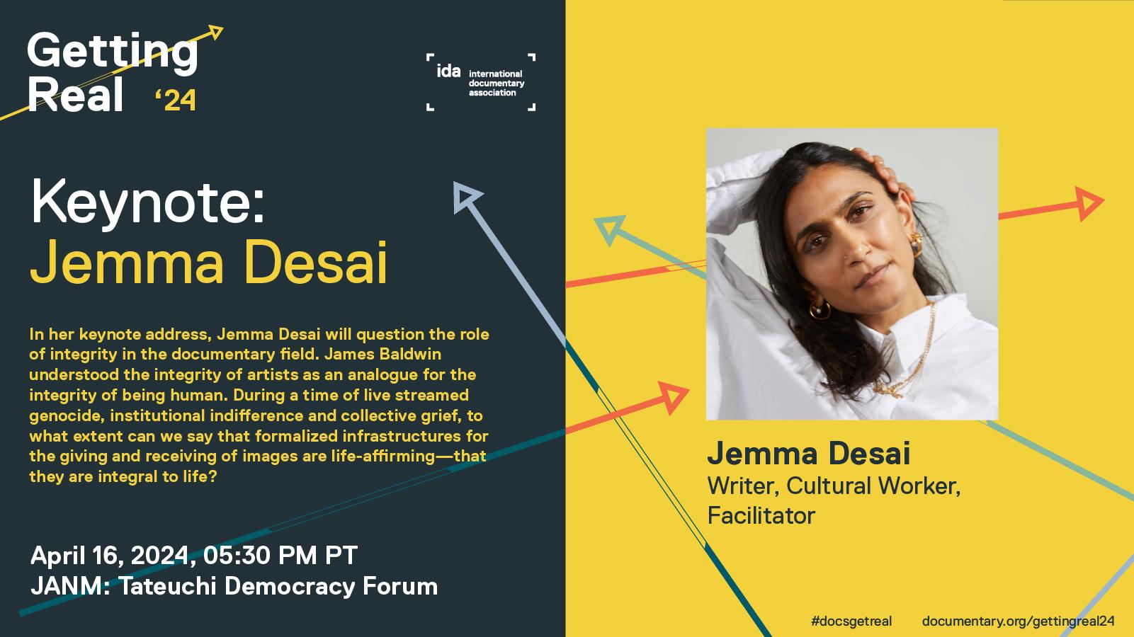 5:30PM Keynote: Jemma Desai
