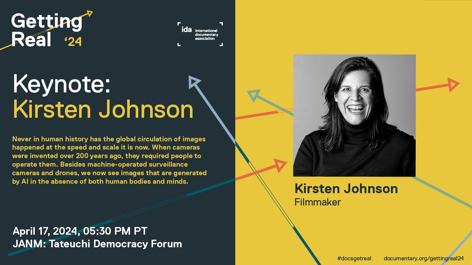 5:30PM Keynote: Kirsten Johnson